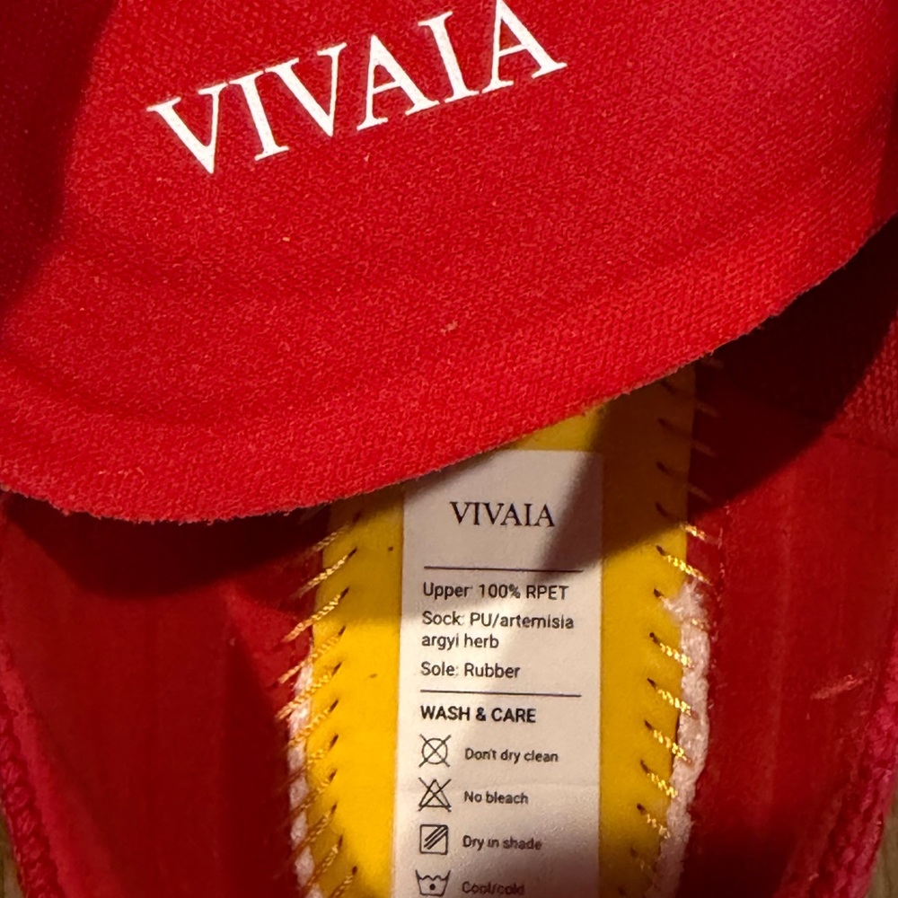 VIVAIA Audrey Red Cheetah Embroidered Round-Toe Loafers - Size 37 ♥️ - Picture 8 of 8